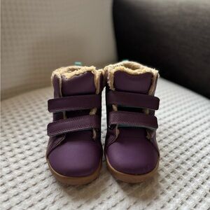Ten Little Kids' Purple Furry High Top Winter Boots